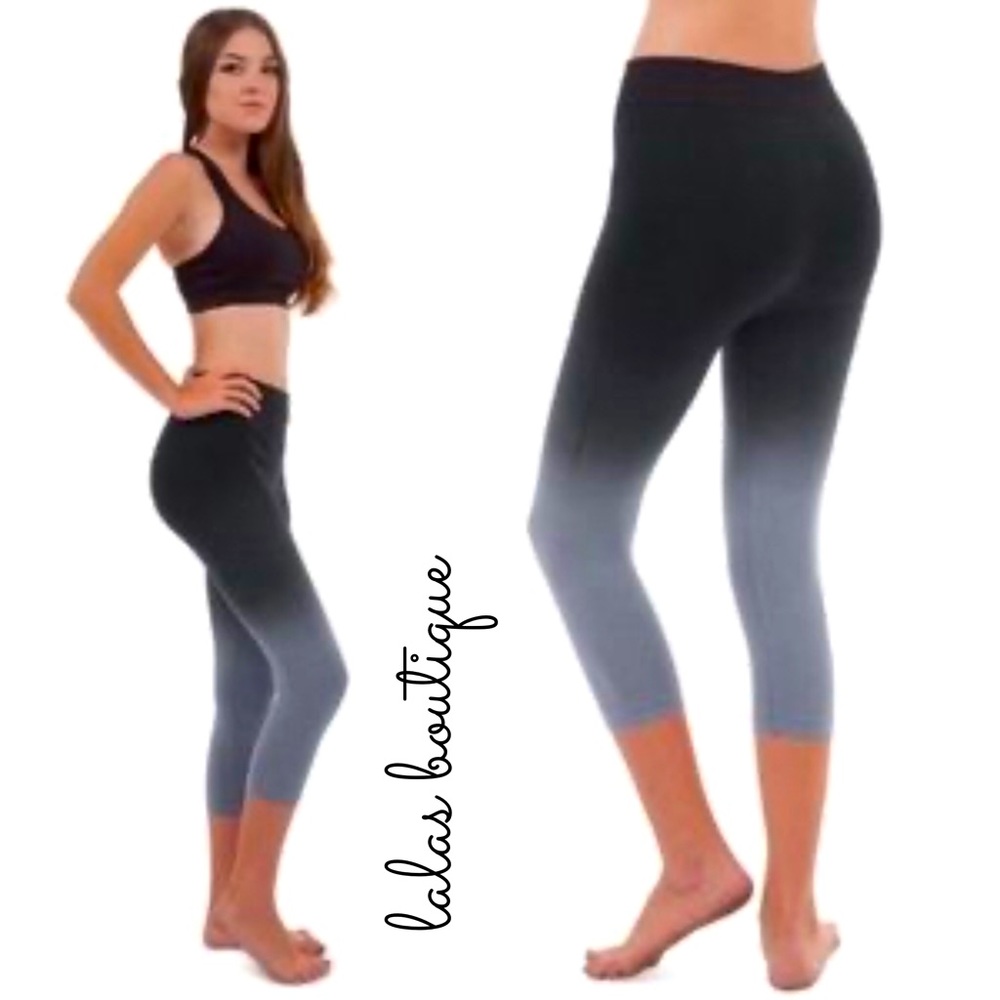ZANEY THREADS OMBRÉ CAPRI LEGGINGS